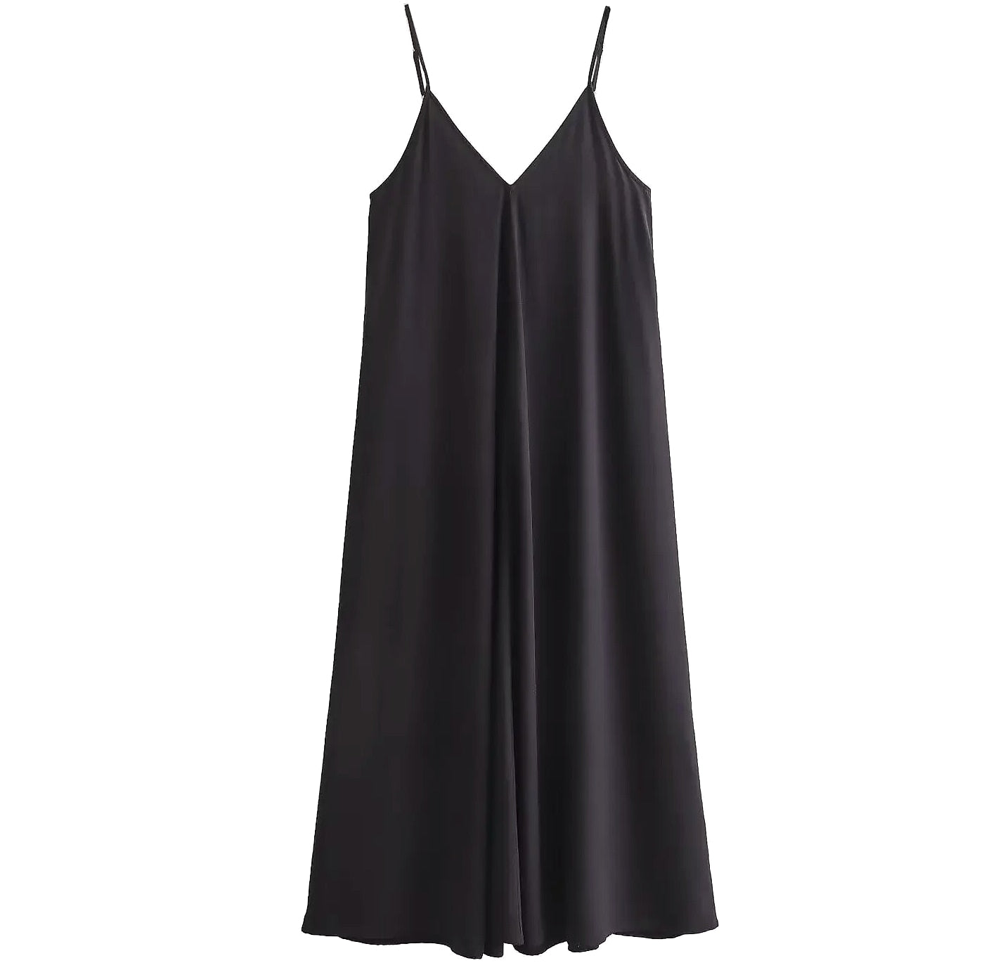 MUJER Backless Slip Maxi Dress for Summer