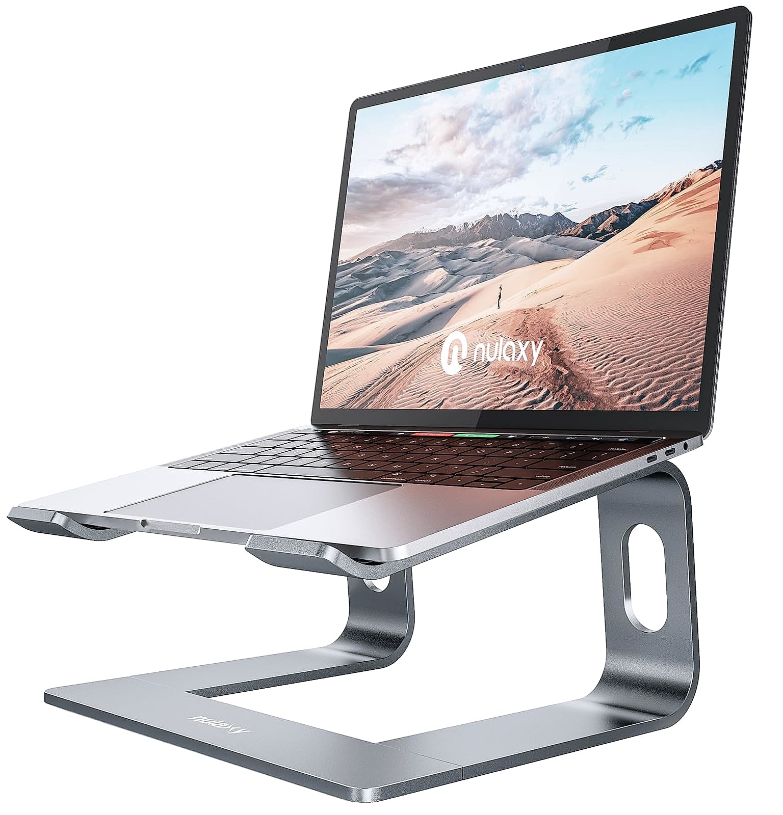 Nulaxy All-Aluminum Laptop Stand for Desk, Ergonomic Detachable Ventilated Cooling Computer Riser, Anti-Slip Design Notebook Holder Compatible with All 10-16" Laptops (MacBook, Dell XPS, HP, Lenovo)