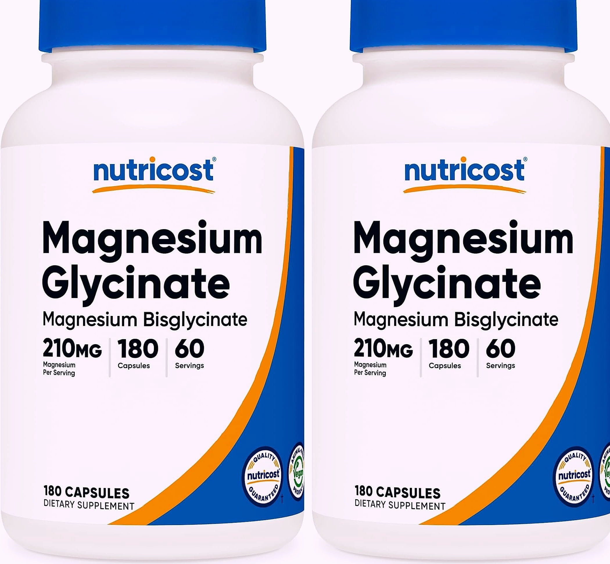 Nutricost Magnesium Glycinate 210mg Capsules, 180 Count