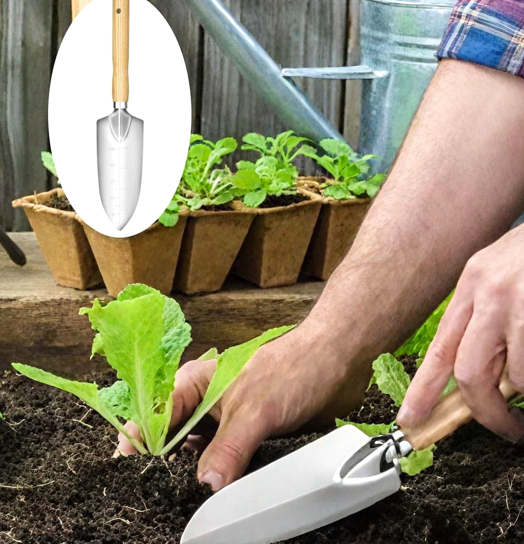 Garden Tool Set- 5PCS Stainless Steel Gardening Tool Sets Home Shovel Planting