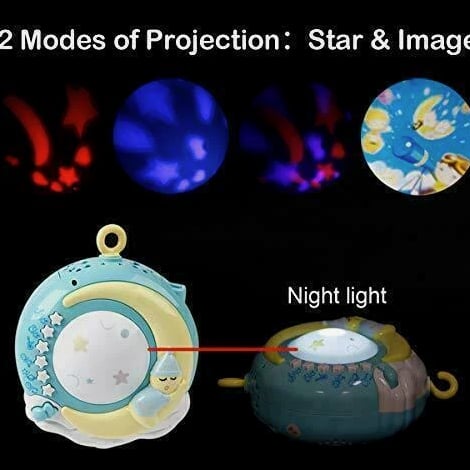 Mobile Baby Rattle Toy Cot Musical Light Bed Bell Kid Hanging Crib Nursery Gift