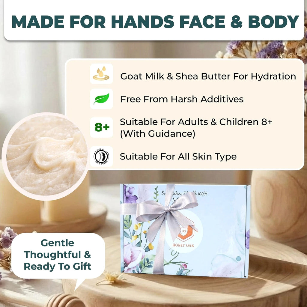 DIY Soap Making Kit Gift Set for Adults & Kids – Melt & Pour Natural Soap Making...
