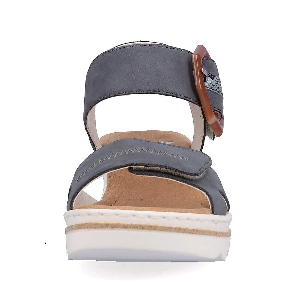 Rieker 67476 Rose Women's Wedge Sandals with Anti-Stress Design