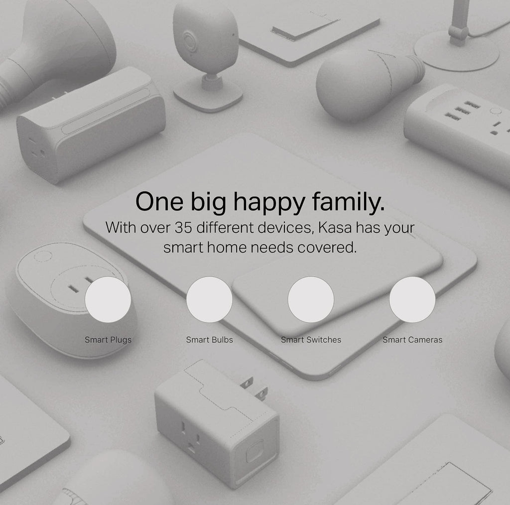 Kasa Smart Plug HS103P4 Wi-Fi Outlet 4-Pack with Voice Control