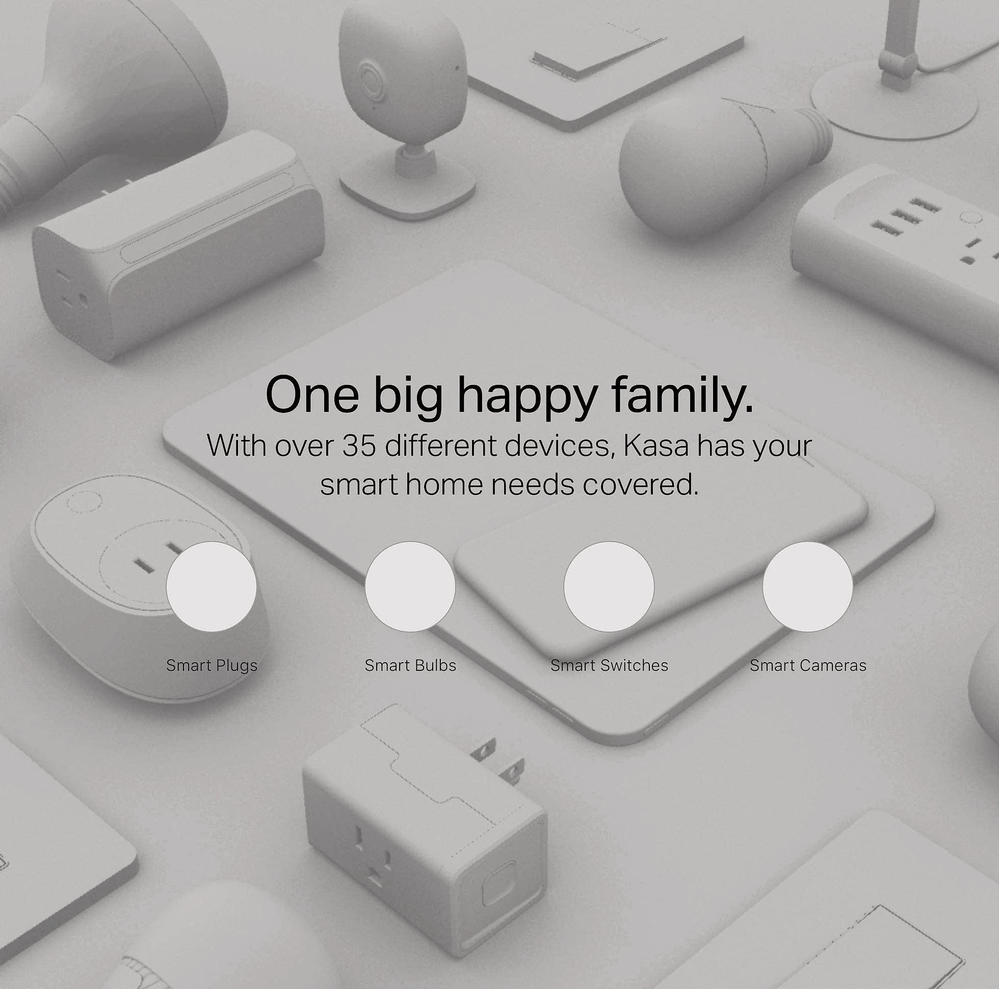 Kasa Smart Plug HS103P4 Wi-Fi Outlet 4-Pack with Voice Control