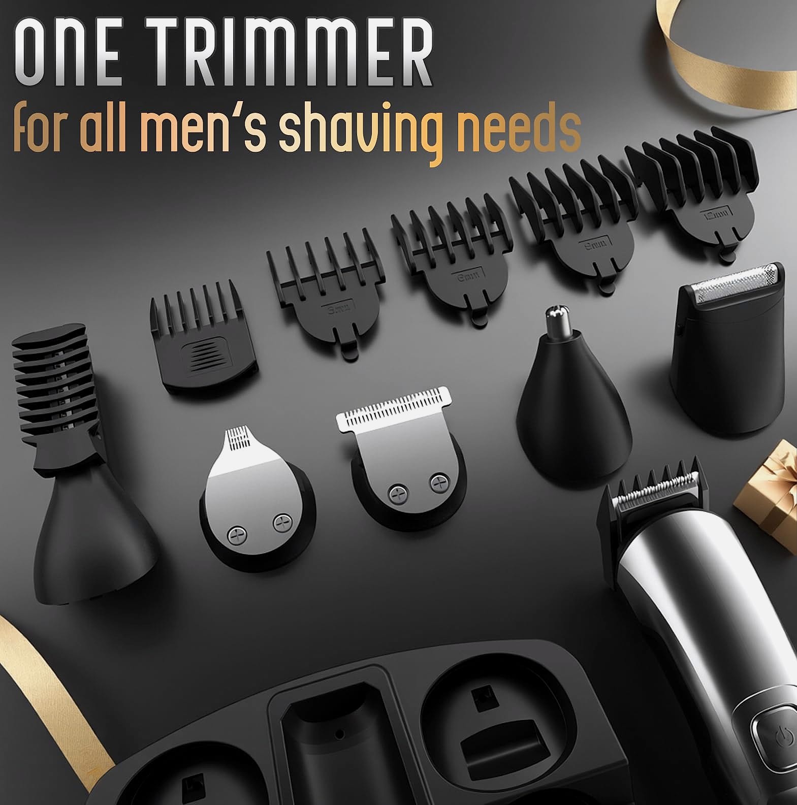 Ufree Beard Trimmer Kit, Waterproof Electric Razor for Men