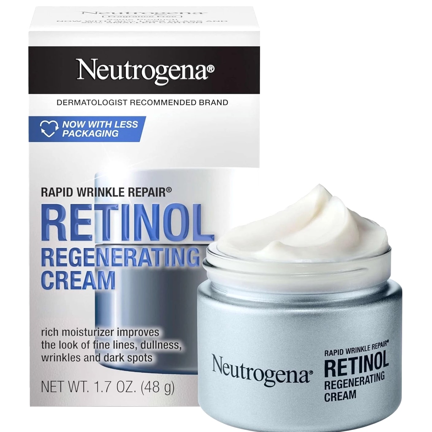 Hydrating Neutrogena Face Moisturizer with Retinol & Hyaluronic Acid, 1.7oz