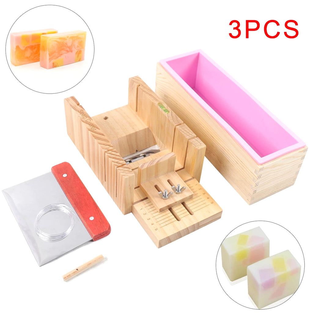 Professional Soap Making Supplies Kit - 3 pcs Set Soap Tools Cakes Mold Handmade DIY