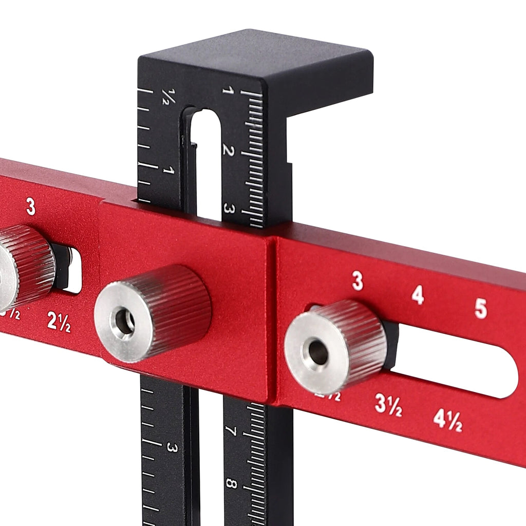 Adjustable Woodworking Drill Guide for Install Cabinet Door Handle Modern New~