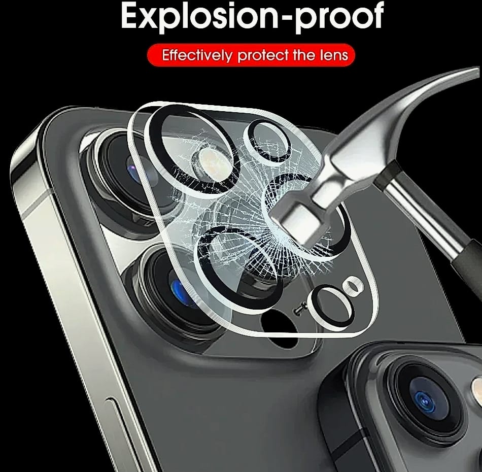 BAPPSUS Tempered Glass Camera Lens Protector for iPhone