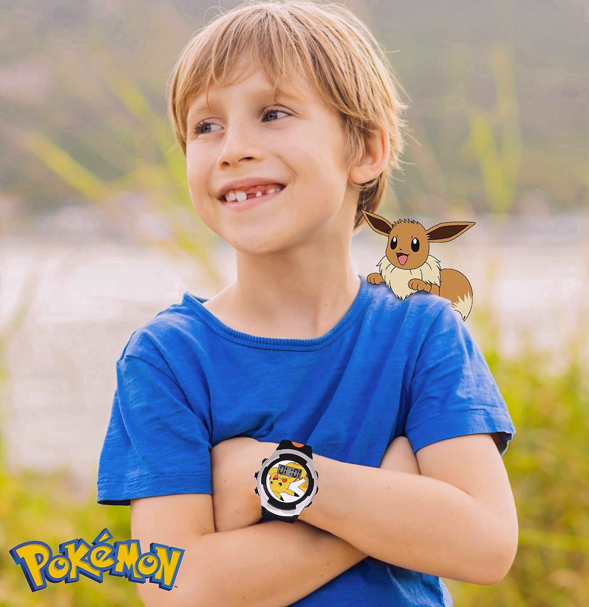 Accutime Pokemon Digital LCD Quartz Watch for Kids