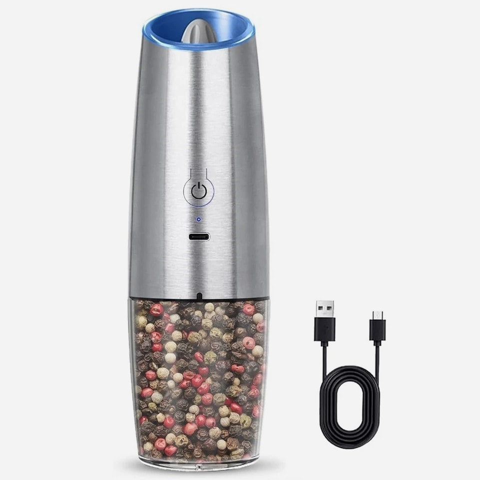 Rechargeable Electric Salt and Pepper Grinder, Adjustable Electric Salt and5817