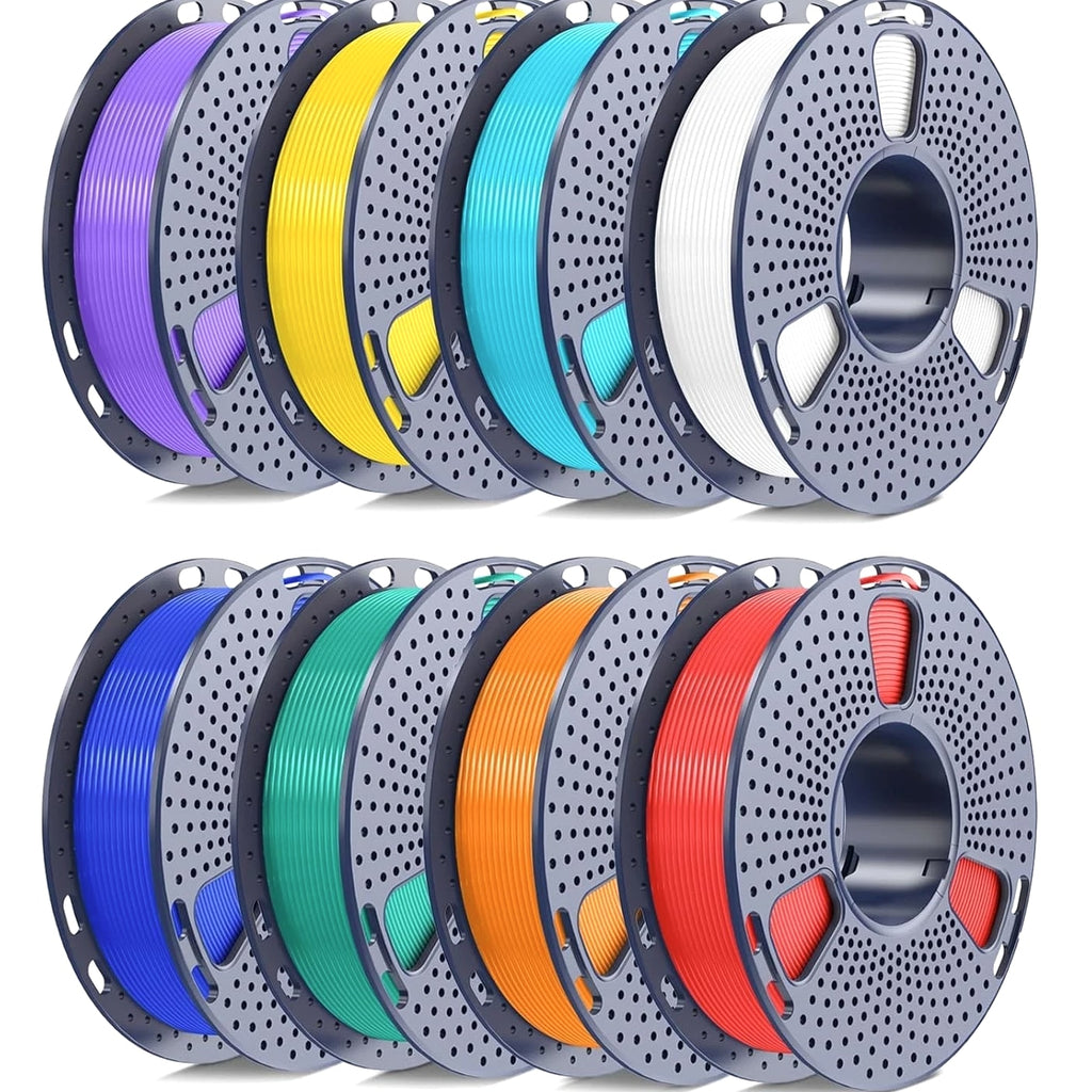 SUNLU 8-Roll PLA Filament 1.75mm Bundle, 250g Mini Spools, Tangle-Free, 8 Colors
