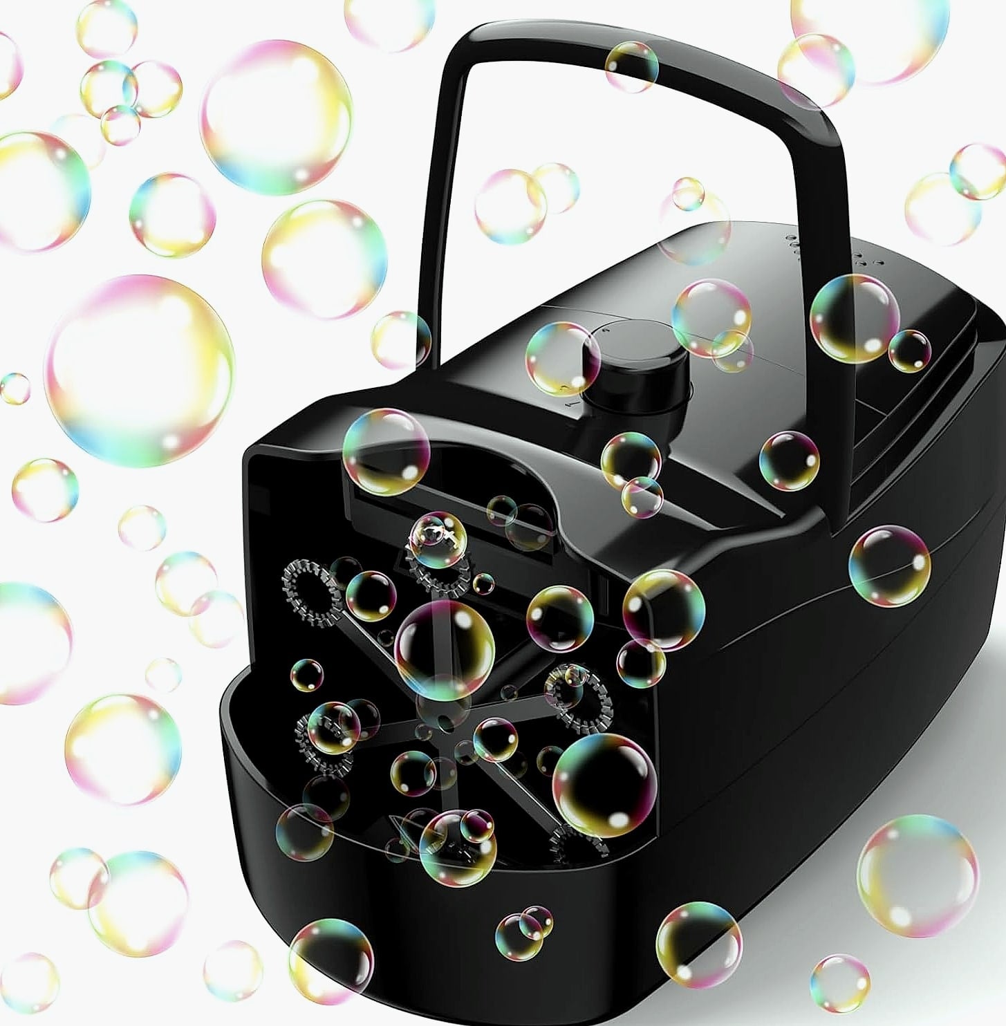 Sizonjoy Automatic Bubble Machine with 6 Wands, 18000+ Bubbles/Min
