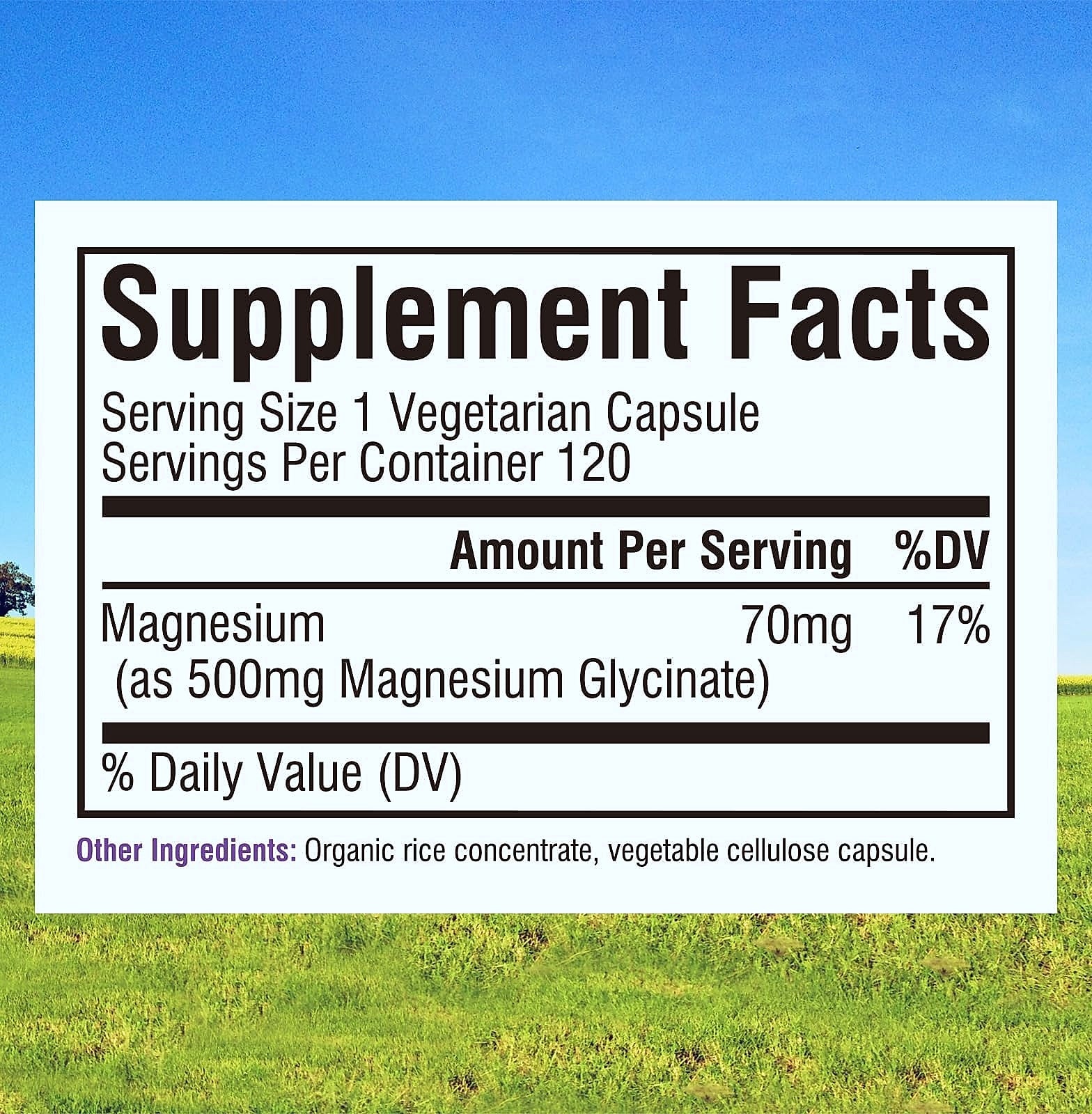 Innate Vitality Magnesium Glycinate 500mg Supplement