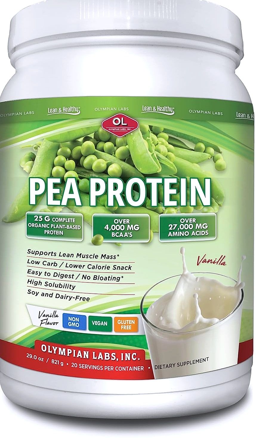 Olympian Labs Plant Based Pea Protein Powder Vanilla 25g