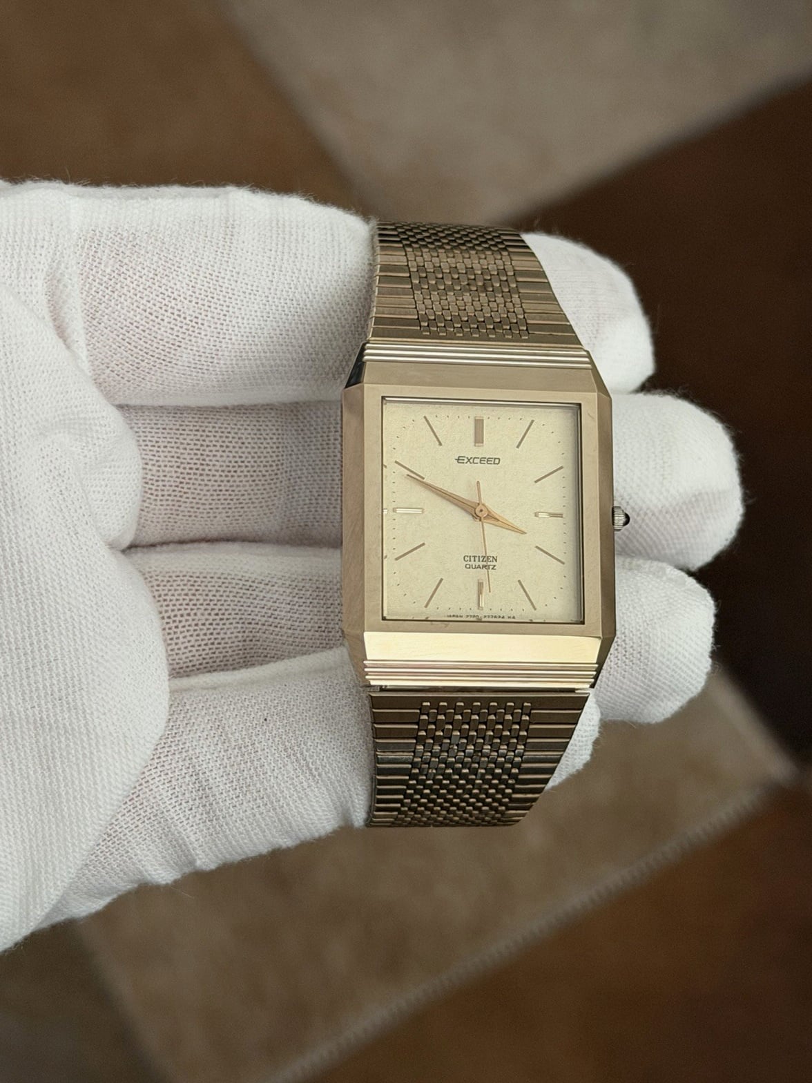 Citizen Exceed Vintage Watch Head Only Wristwatch Quartz Used Cosmetic