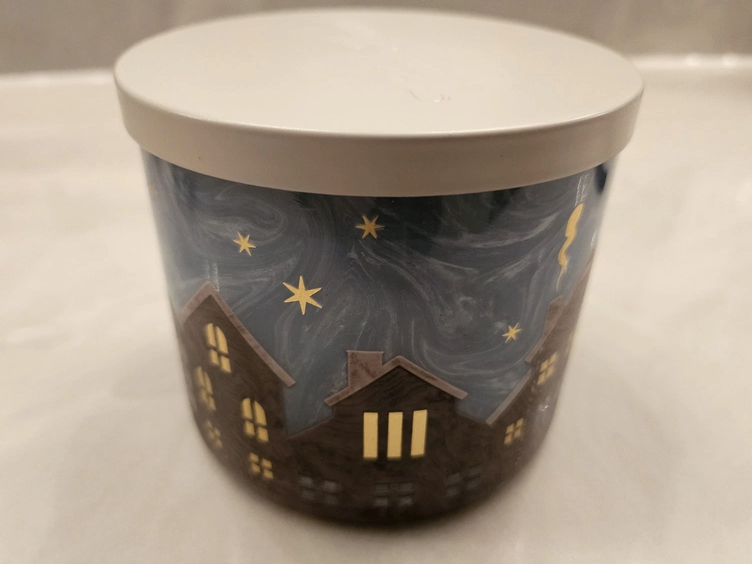 Bath & Body Works White Barn Afternoon Rainfall 3-Wick Candle