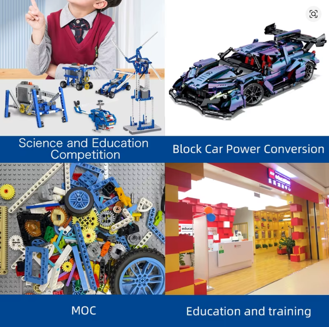 MOC Power Functions Verbesserte Version M L XL Servo Roter Motor Technischer Teil Bausteinspielzeugzubehör Kompatibel mit der Marke