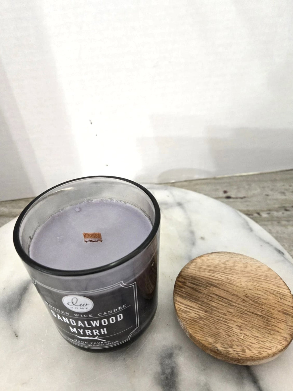 DW Home Sandalwood & Myrrh Wood Wick Jar Candle 11.5 oz NEW