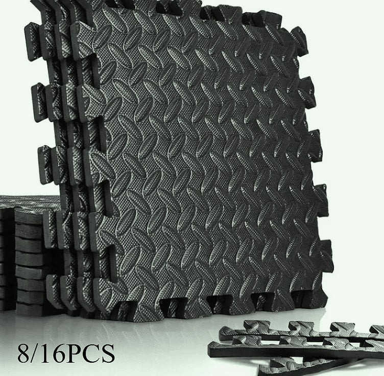 Foam Fitness Mat Tiles 8/16 Piece Non-Slip Floor Protection Pad