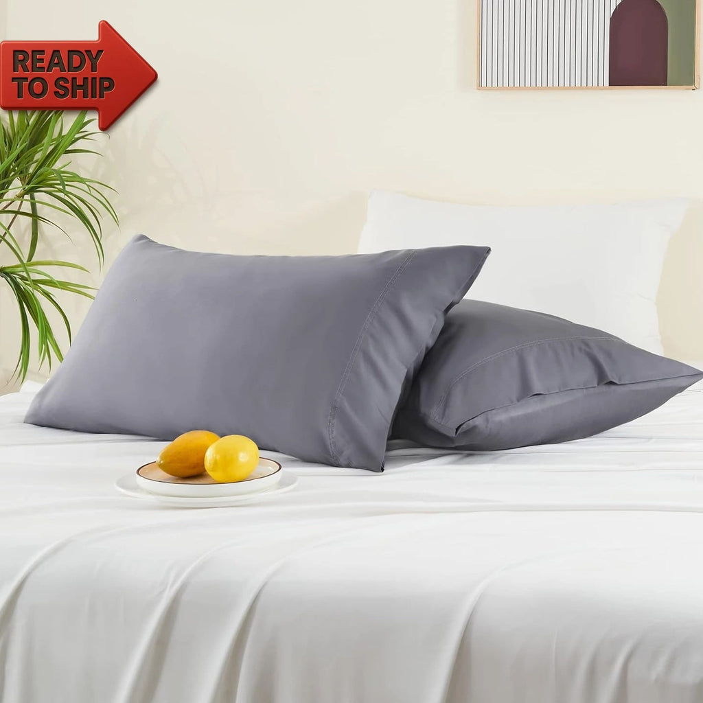 BEDELITE Pillow Cases Queen Size Set of 2, Rayon Derived from Bamboo, Cooling P