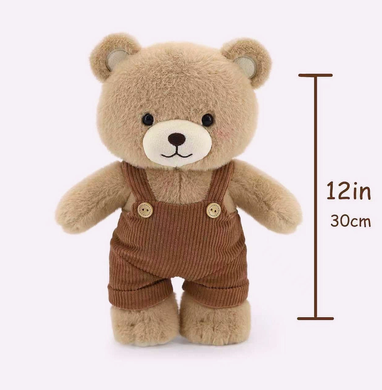 JamieCare 12 Inch Plush Teddy Bear Stuffed Animal Soft Toy