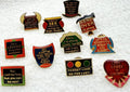 Lot of 11 Vtg 1988 Adult Humor Enamel Pins Novelty Retro Naughty Gag Gift