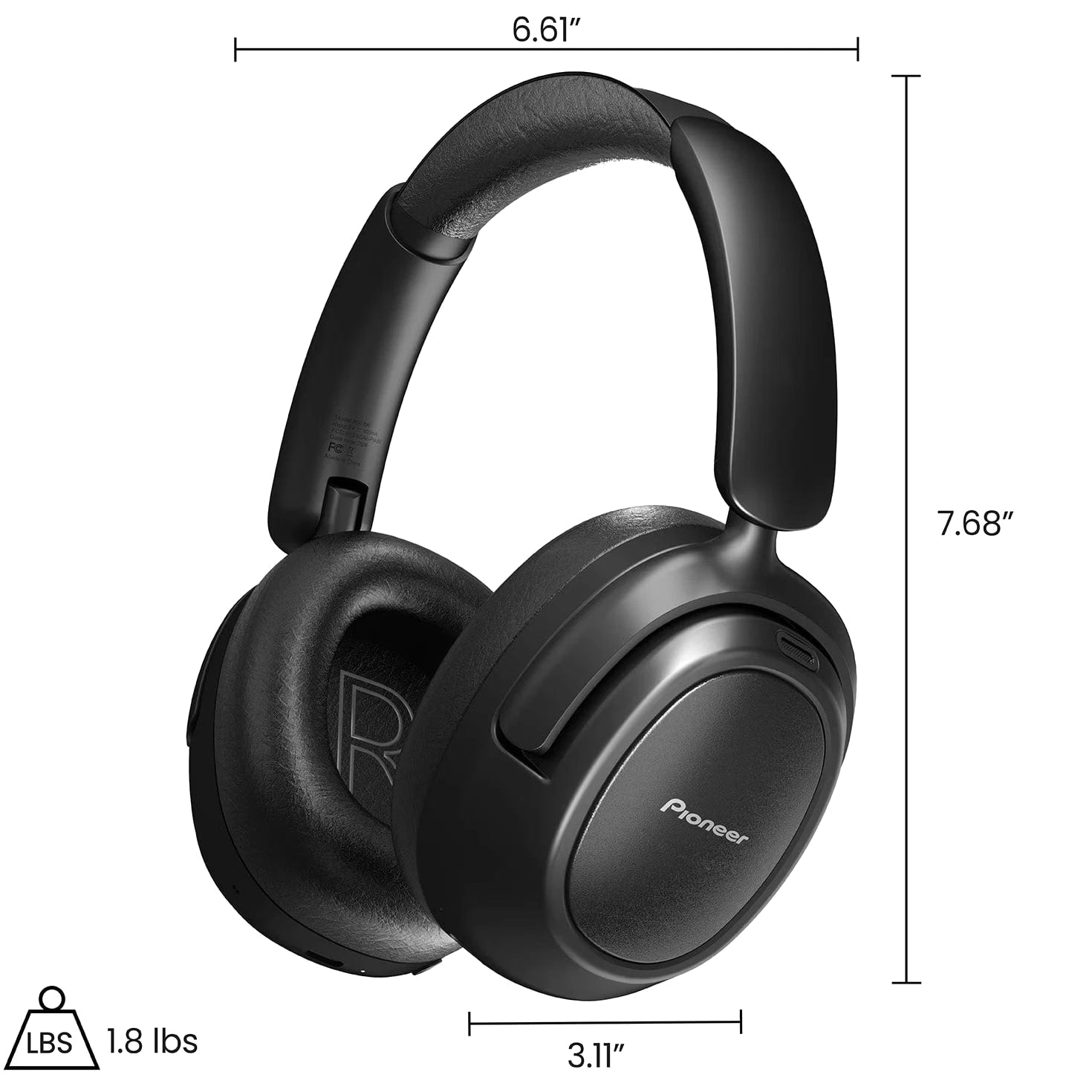 Pioneer A50 Dual Mode Wireless Headphones with Hybrid Active Noise Cancellation