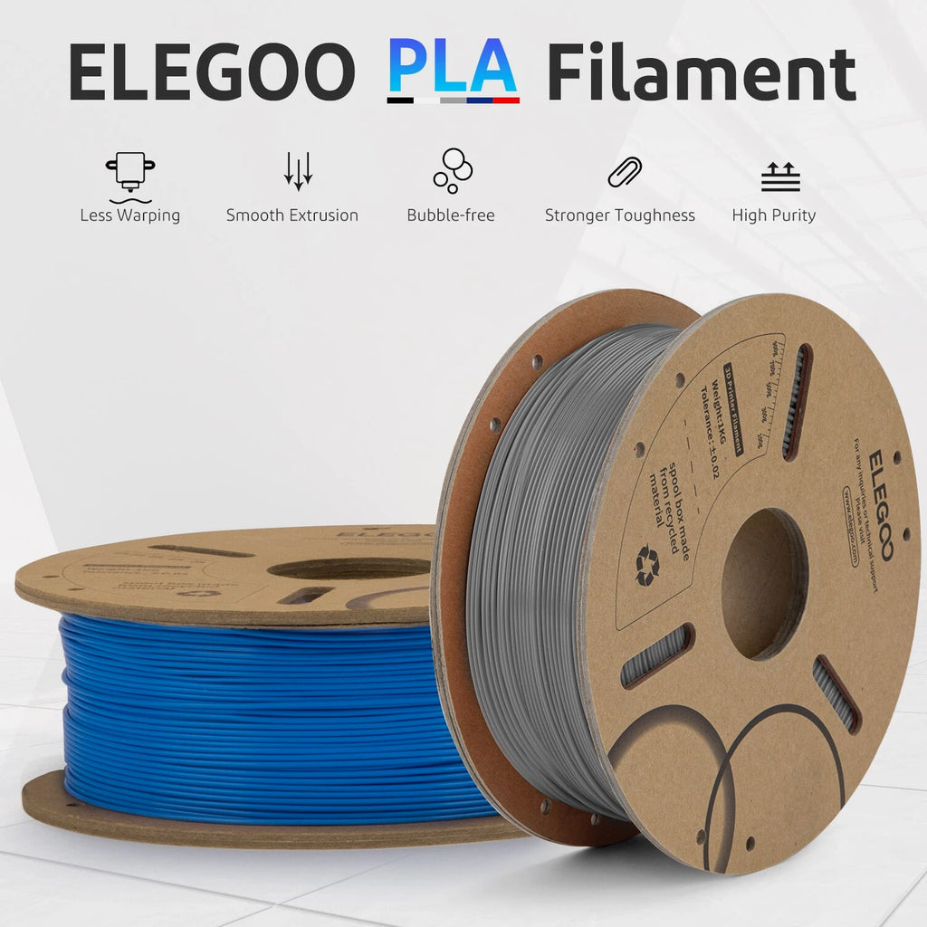 【Buy 6 Get 4 Free,Add 10】ELEGOO PLA PLA+ Rapid PLA+ ASA 3D Printer Filament 1KG