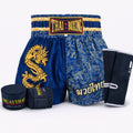 Muay Thai Fight Boxing Shorts Dragon Grappling Starter Kit Set Fitness Gym Gear