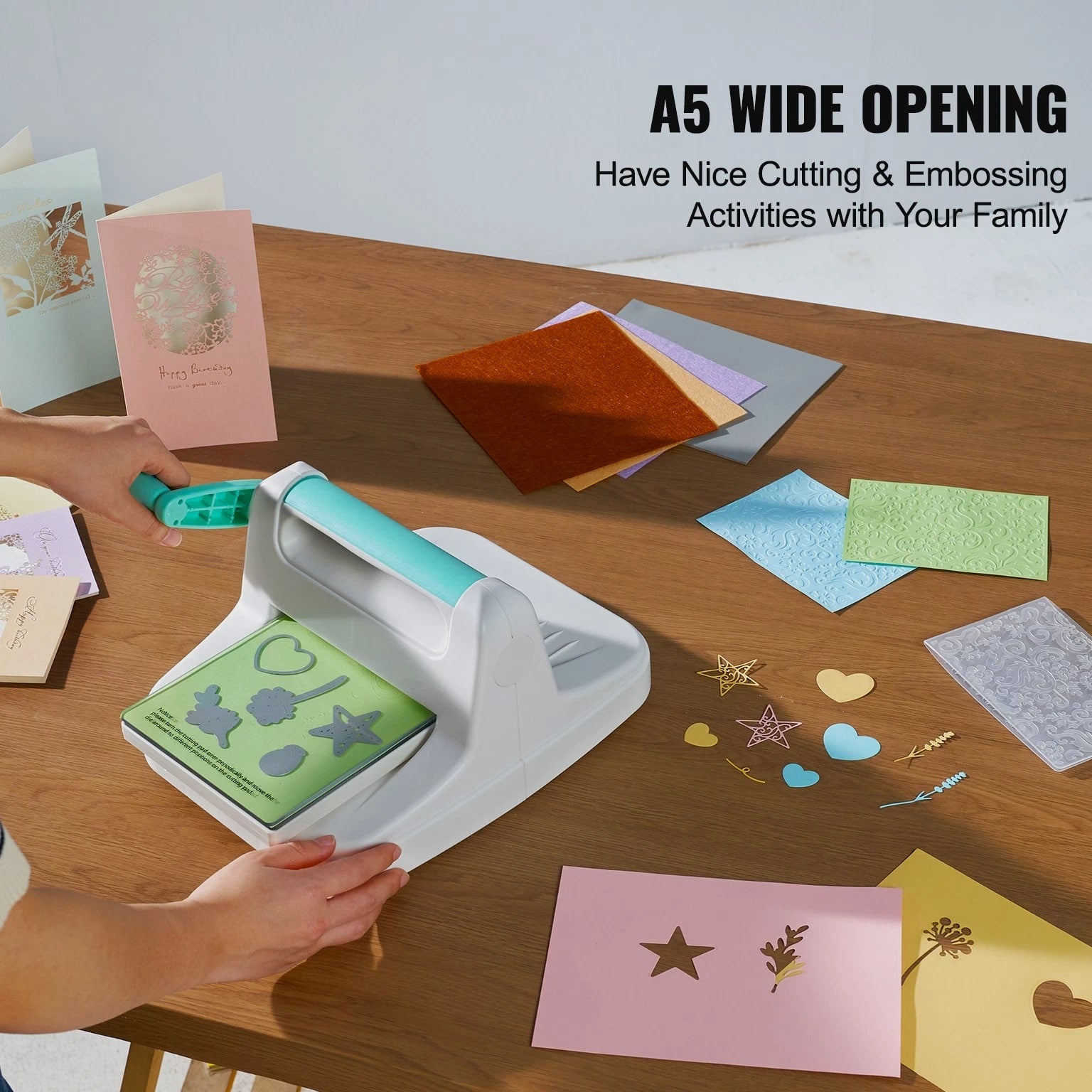 Manual Die Cutting Embossing Machine 6" Opening For Art Craft Scrapbooking