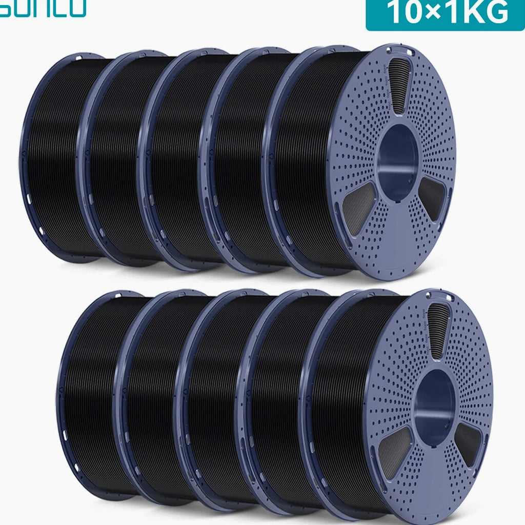 SUNLU 10×1KG 1.75MM PETG Filament High toughness 3D Printer Consumables