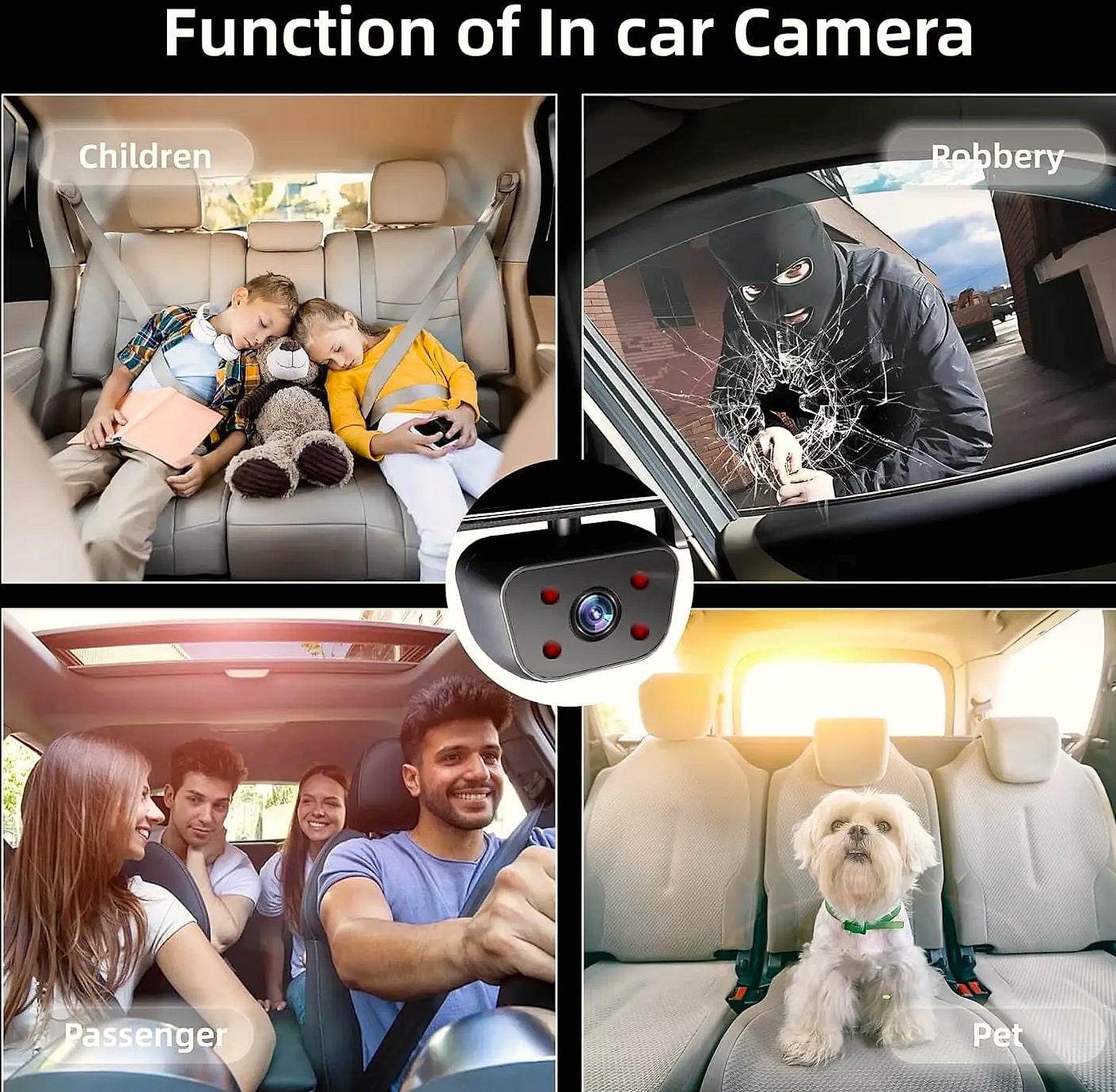 12 inch rear view mirror dash cam, 4 channel GPS WiFi
