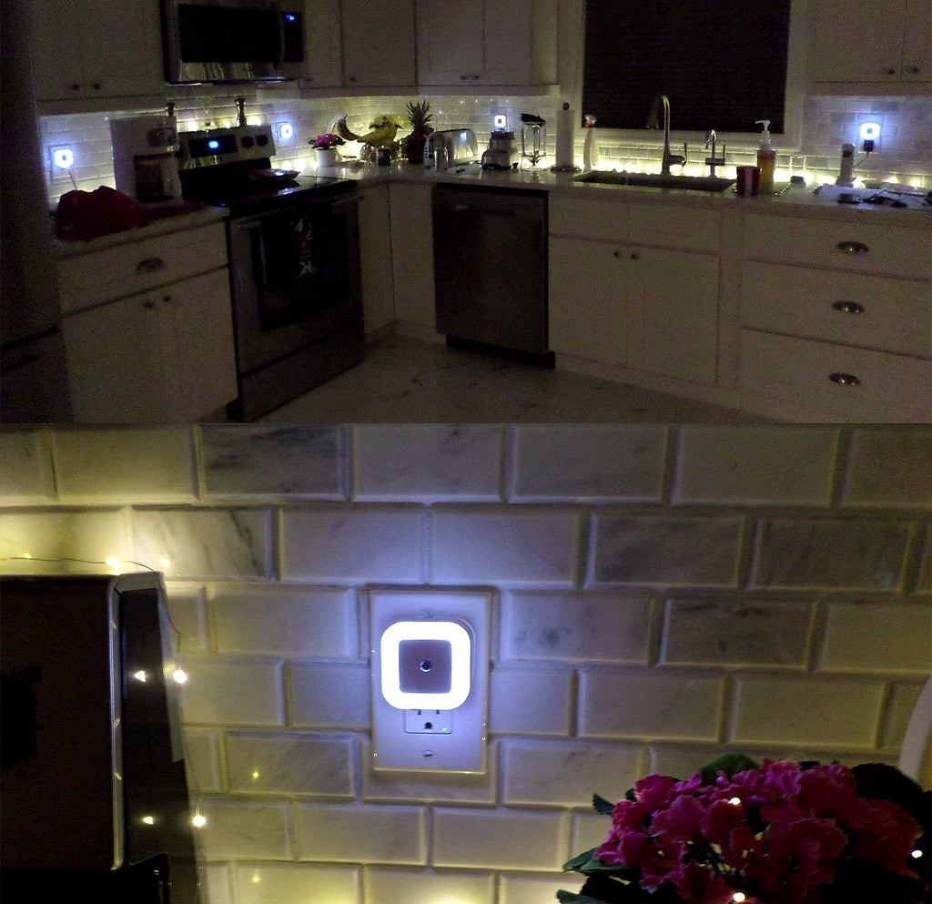 Uigos LED Night Light with Dusk to Dawn Sensor, 6-Pack