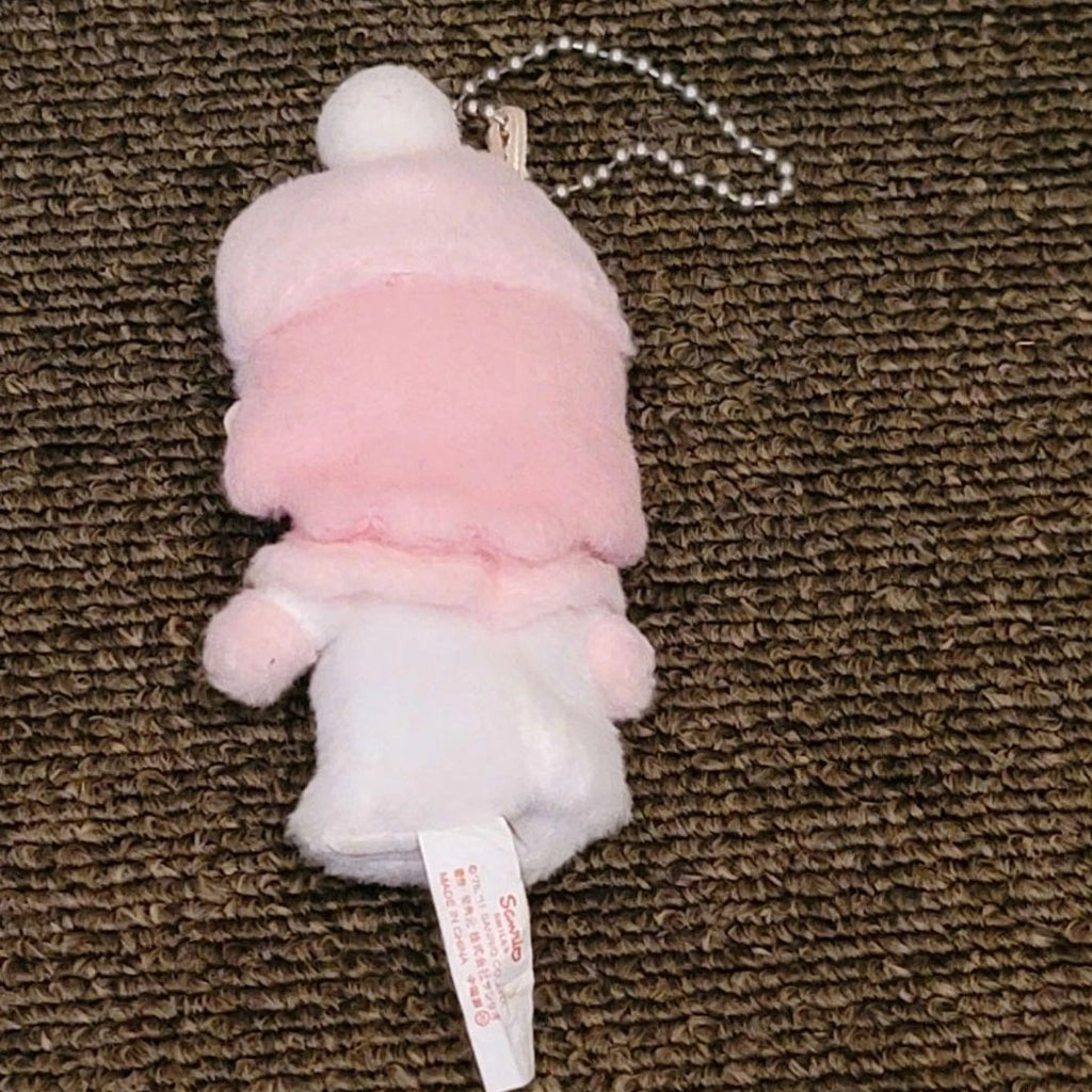 Sanrio Kiki Lala Plush Keychain Toy - Mini Soft Plush Beige Collectible