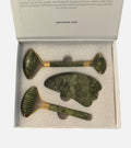 MO VALUES Natural Jade Roller Massage Skincare 3 Piece Set - Quiet Luxury