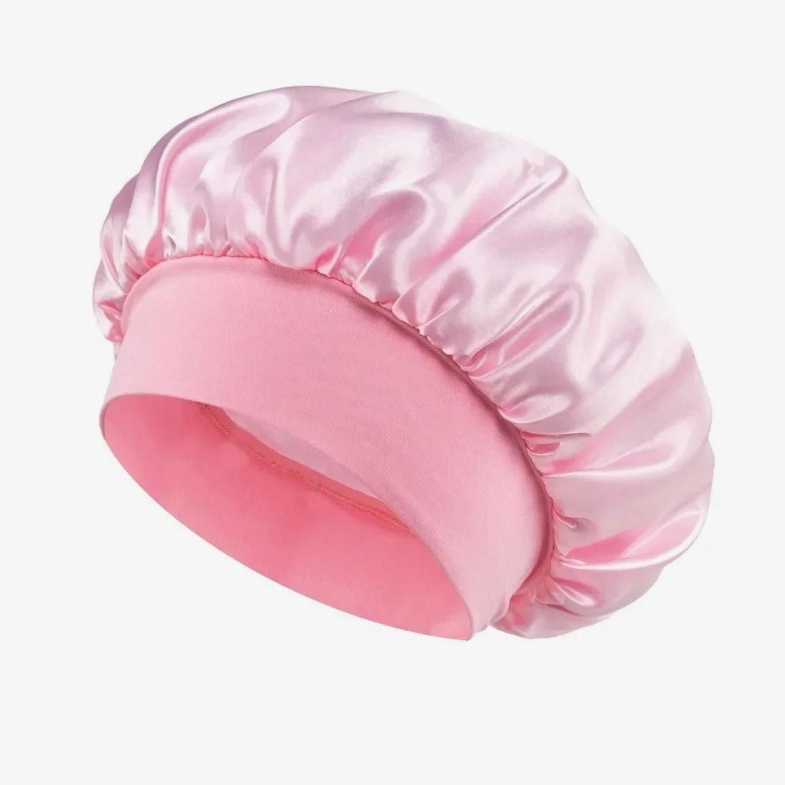 Silk Satin Sleep Bonnet Hair Cap Bonnet Elastic Soft Wide Band for Women