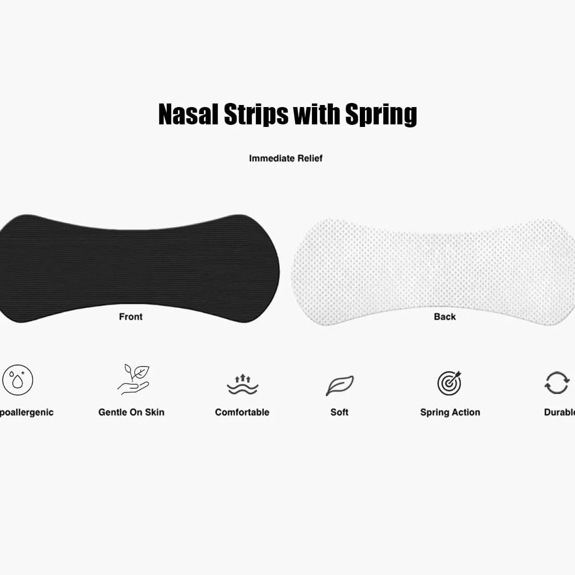 High-Quality Elastic Cotton Black Mouth Tape - 30 Pieces
