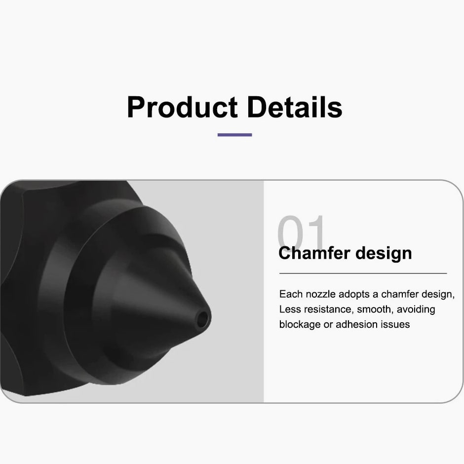 SE6 Hard Steel Nozzles for CR6 SE/CR10/Ender 3/Ender 5 3D Printer Parts 1.75MM