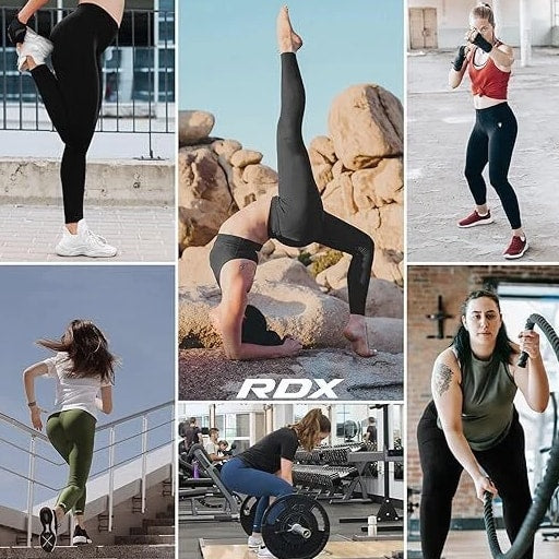 Sauna Leggings for Women by RDX, Gym Yoga Workout Compression Sweat Pants
