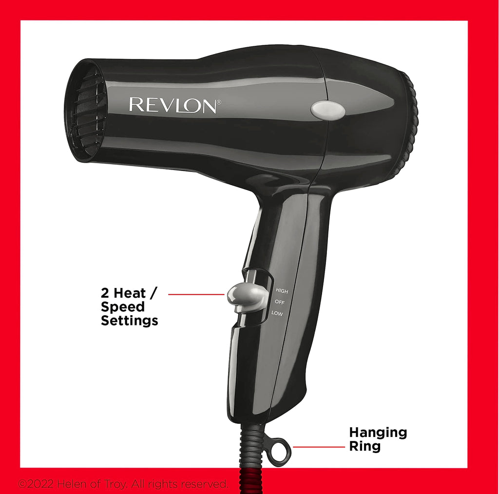 Revlon Essentials 1875W Compact Hair Dryer for Travel