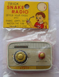RARE VINTAGE 1950'S NOS UNOPENED TOY TRICK SNAKE RADIO JAPAN