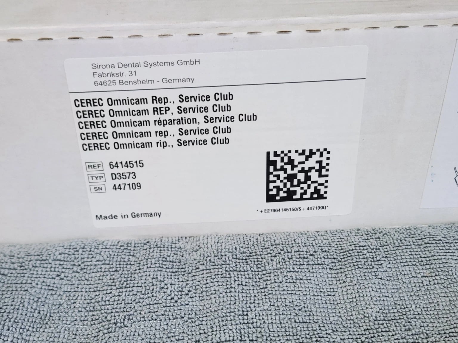 SALE: Sirona CEREC OMNICAM SCANNER 6414515 with Calibration Kit (In-Box)