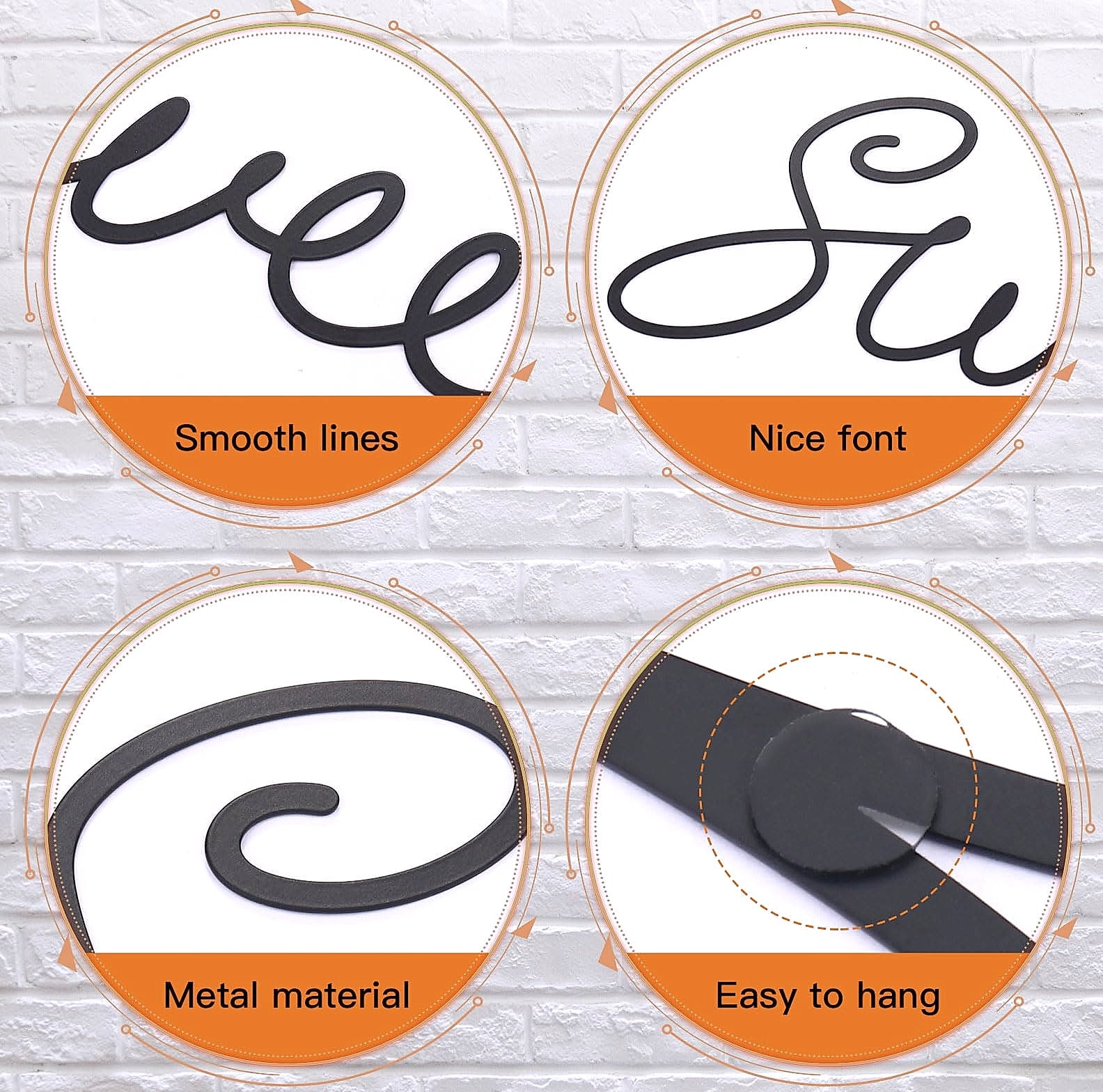 Zzbakress Sweet Dreams Metal Wall Decor for Bedroom