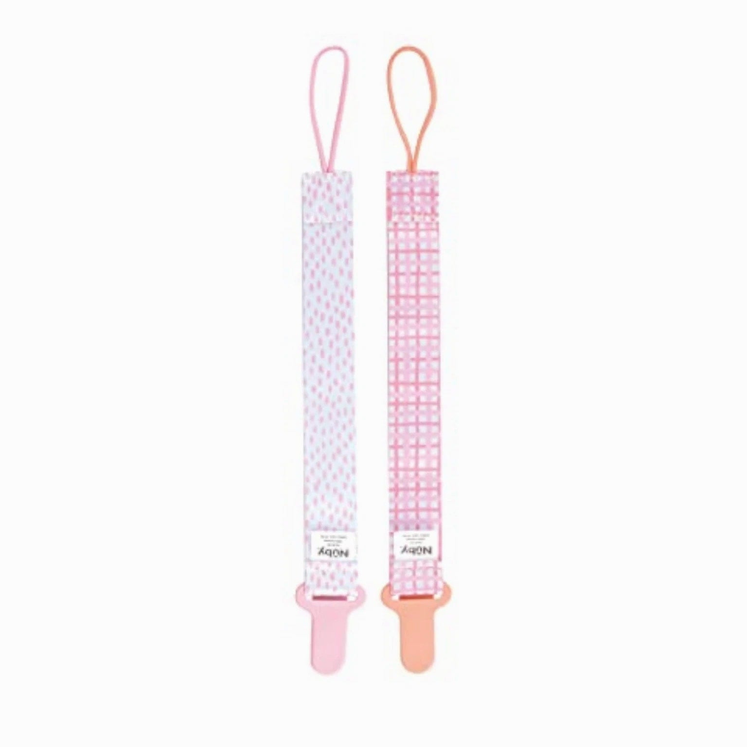 Nuby Infant's 2-Pack Pacifinder Pacifier Clips Colors May Vary Multicolor