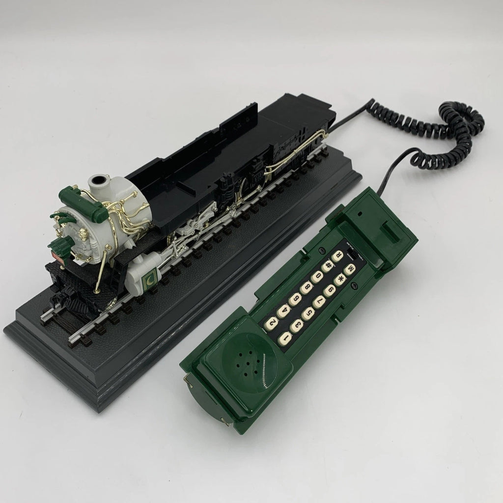 Vintage Telemania Crescent 1925 Train Desk Telephone Steam Locomotive - UNTESTED
