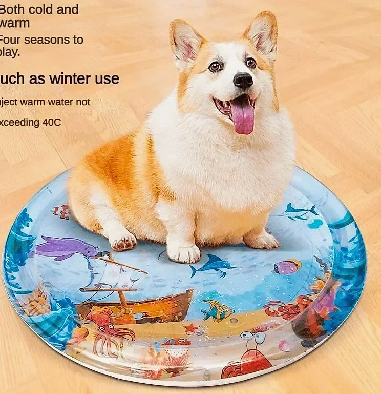 DUTRIEUX 100cm Pet Water Cooling Pad for Cats and Dogs