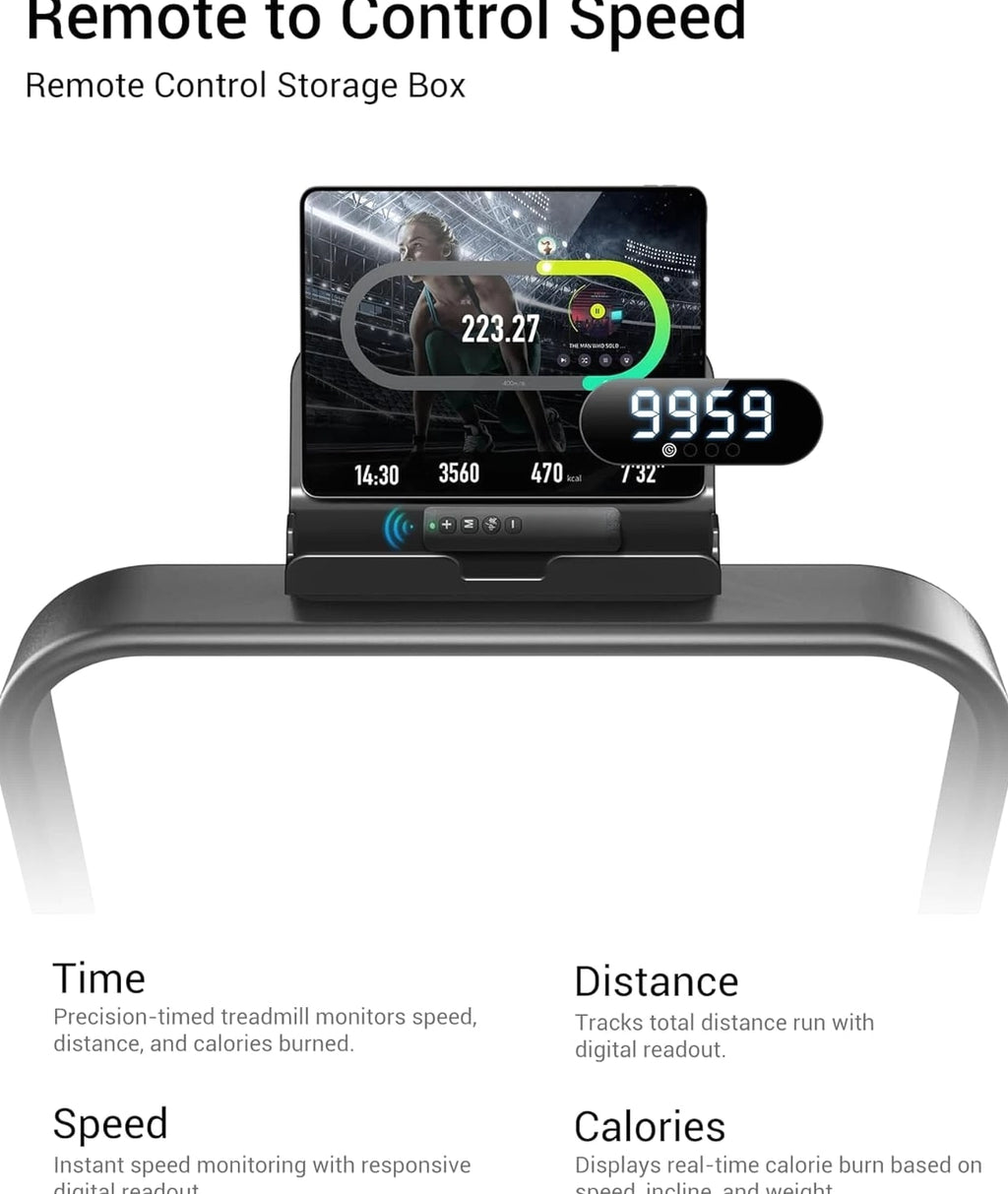 3-in-1 Foldable Treadmill with 300 LBS Capacity, 15% Incline Walking Pad Treadmills for
