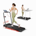 Walking Pad Treadmill with 9% Incline, Dual LED Display, 4 in 1 Foldable Tre...